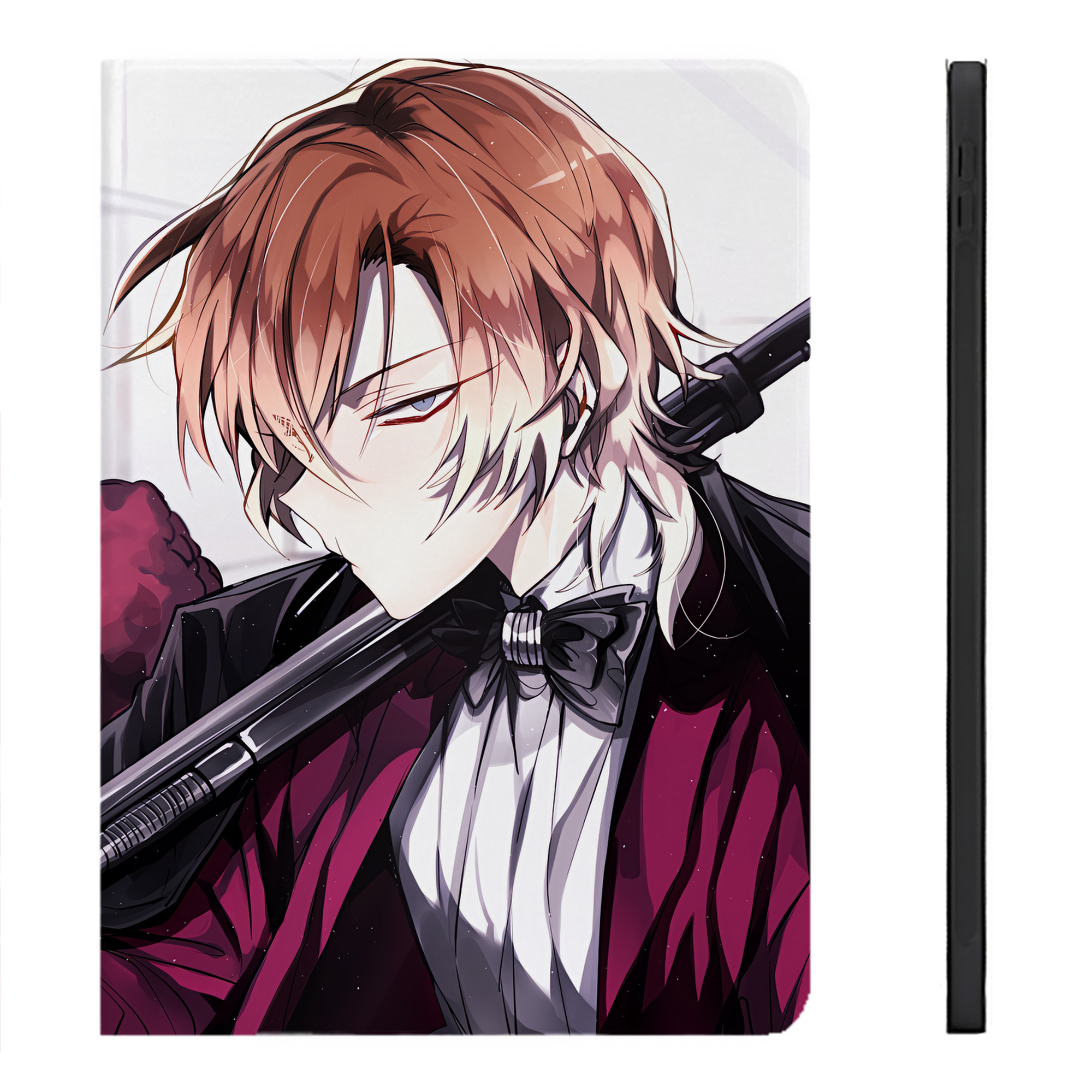 （画像用） 文豪ストレイドッグス Bungo Stray Dogs IPadケース ペンホルダー付き ブックスタイルデザイン